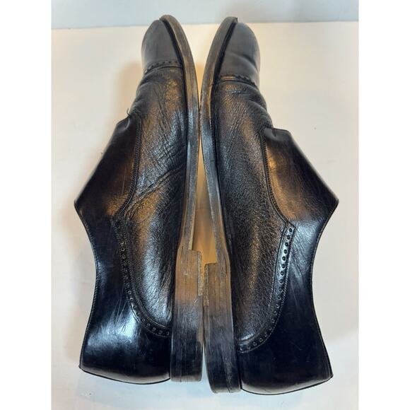 Size 11 Mezlan Portofino Monk Strap Black Leather Shoes main image 10